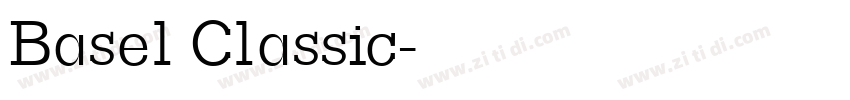 Basel Classic字体转换